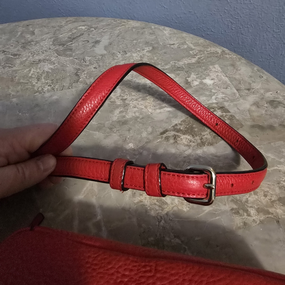 Kate Spade Cobble Hill Rosie Red Pebbled Leather Crossbody Bag - Picture 7 of 11